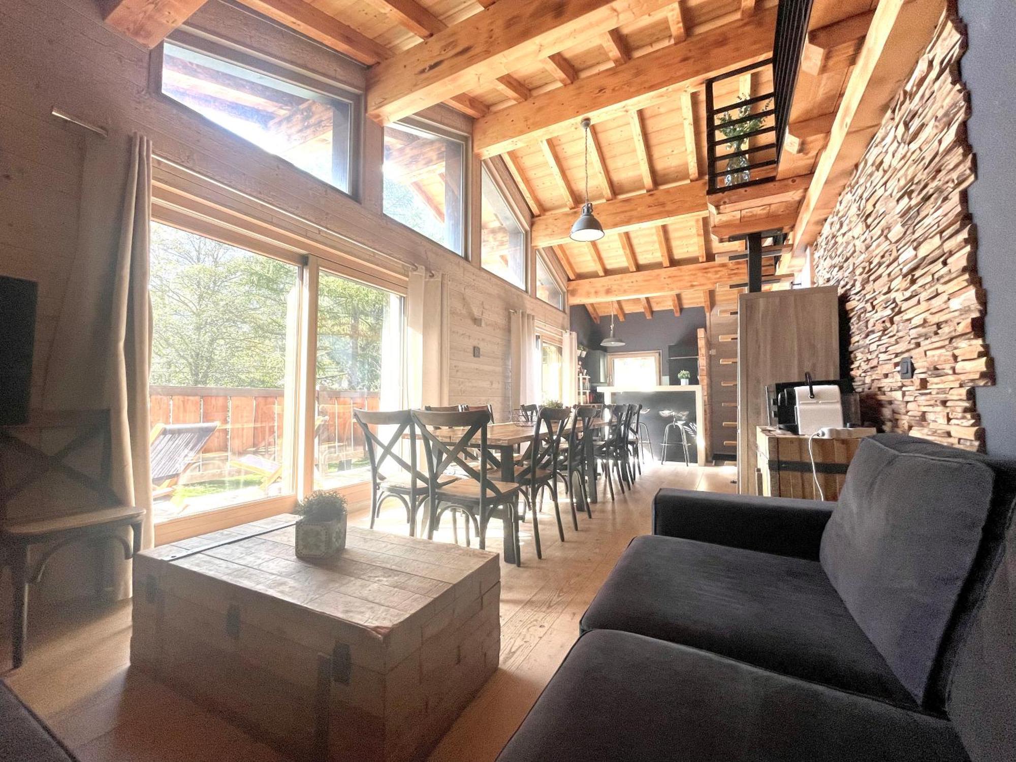 Chalet Le Petit Nicolas, Jacuzzi, Vue Mont Blanc Chamonix Exterior photo